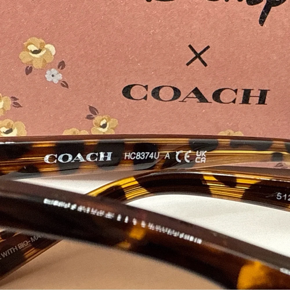 Coach Disney Mickey Mouse HC8374U-512013(CH561 Tortoise Pink 51mm Sunglasses - Picture 3 of 11